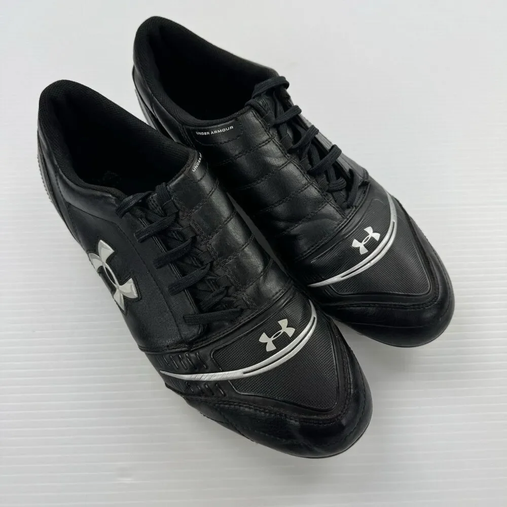 Under Armour Soccer Cleats Mens 12 Black Molded Stud Football